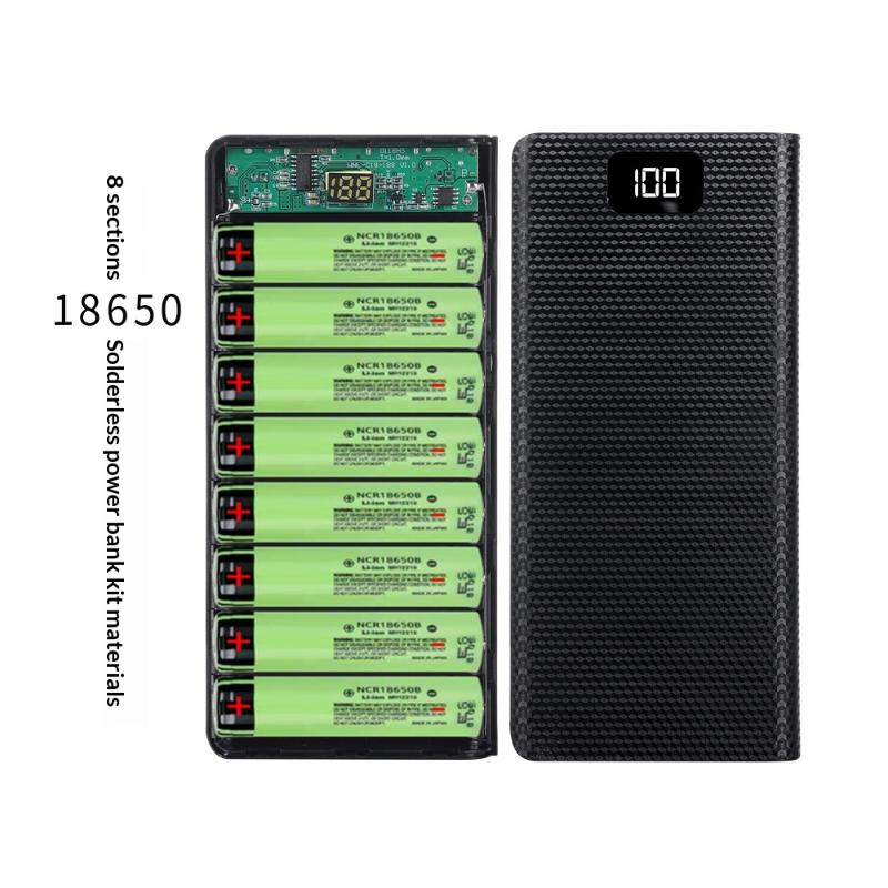 Power Banks - DIY 8*18650 Battery Power Bank Case